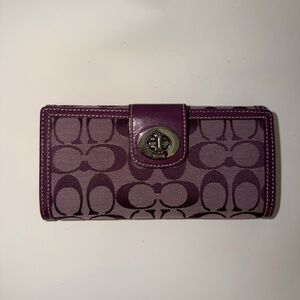 SOLD! Rare Vintage Purple Coach Wallet